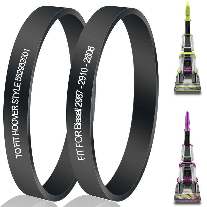 ATUOE Vacuum Belt Replacement For Bissell Powerforce Powerbrush Pet And Turboclean Powerbrush Lightweight Pet Vacuum Cleaner, Fits Model: 2910, 2910W, 2987, 29878, 29879, 2806, 28062, 28068 Carpet Cleaner - Image 1
